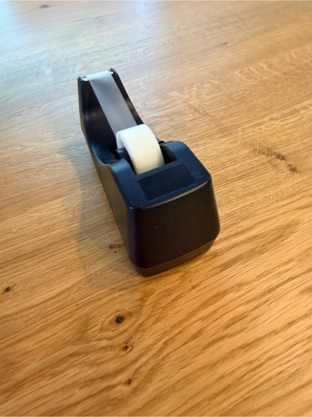 Black Desktop Tape Dispenser with White Roll of tape - Picture 5 of 5